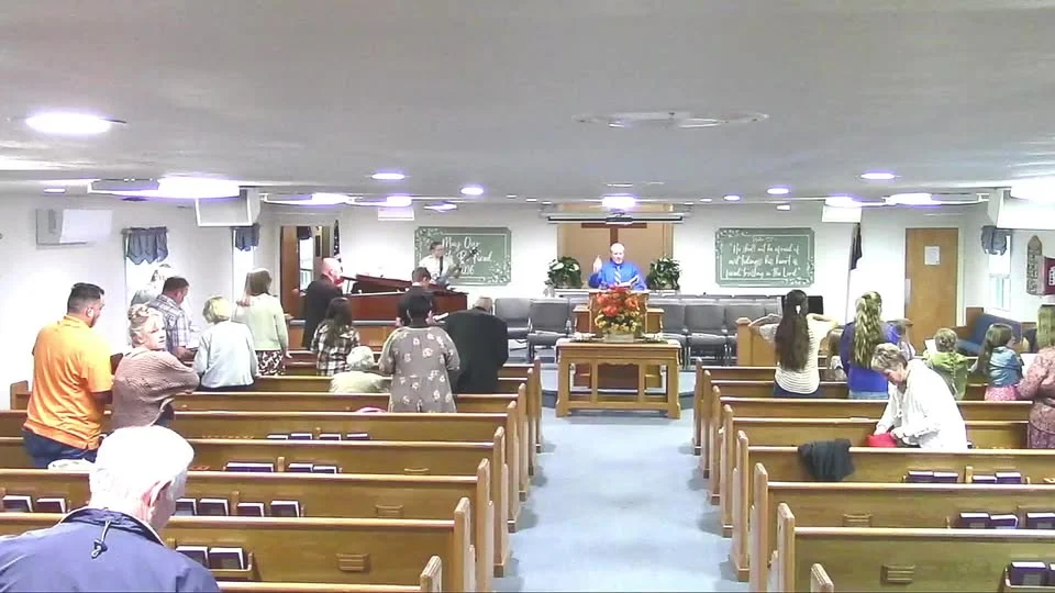 A worship service in the Open Door Baptist Church auditorium